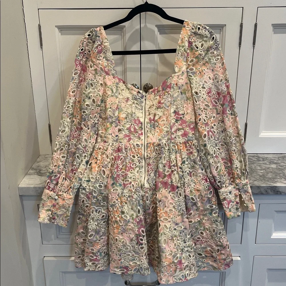 Bardot Lila Flounce Broderie Dress - Picture 5 of 6